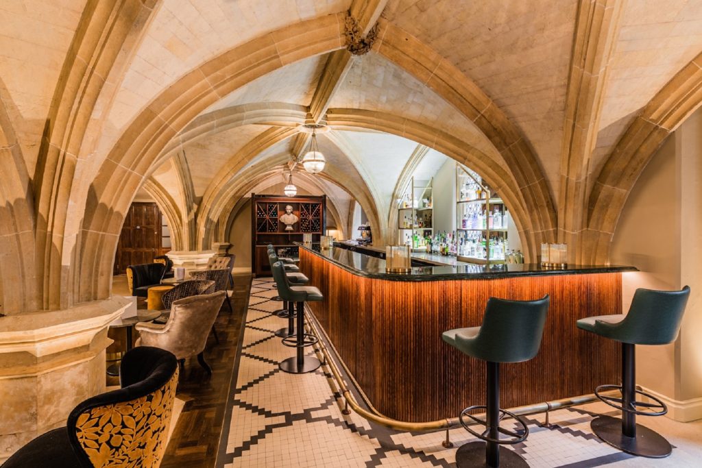 Bar of restaurant with domed ceilings